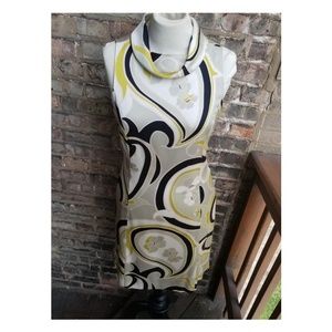 100% Silk Banana Republic Print Dress